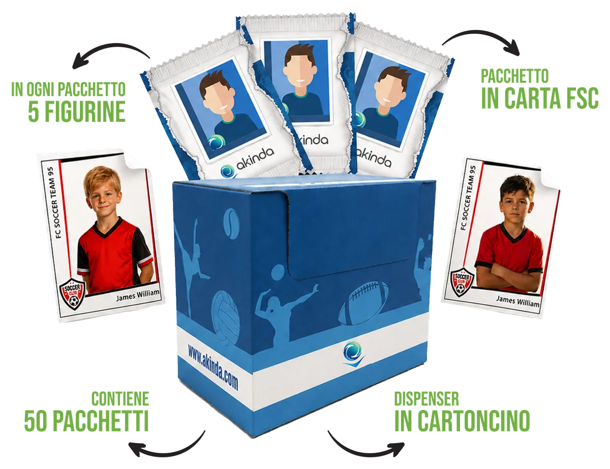 Pacchetti di figurine e dispenser